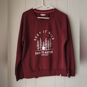 Ocean + Coast Women's Maroon Crew Neck Sweater